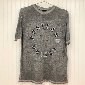 Topshop Portland Distressed Burnout T-shirt